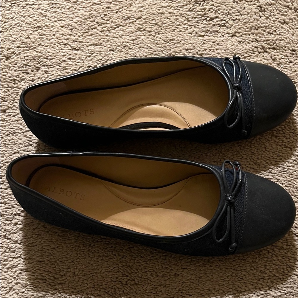 Talbots Classic Denim Ballet Flats